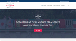 Desktop Screenshot of langues.cavilam.com