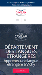 Mobile Screenshot of langues.cavilam.com