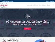 Tablet Screenshot of langues.cavilam.com